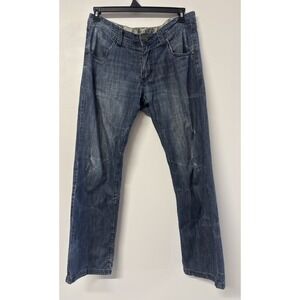 Do Denim Mens Y2K  Streetwear Jeans Size 34x32 Rocker Grunge Western #52